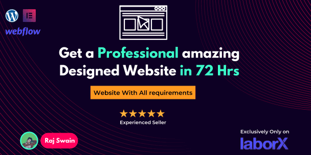Get a Professional amazing designed  Website that Converts