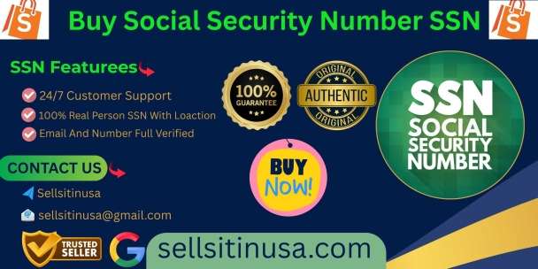 Where You Easily Buy Buy Social Security Number SSN
