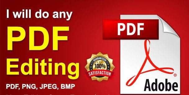 PDF Edit - I will edit any kind of PDF file