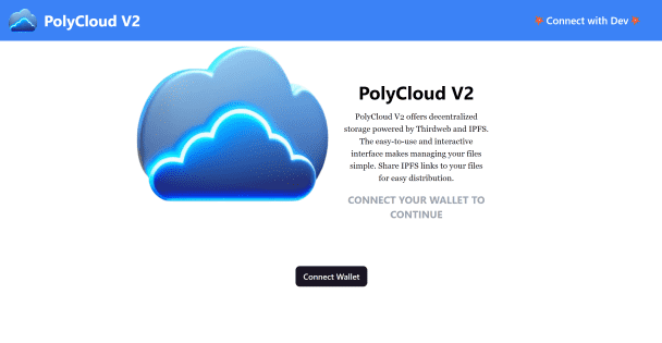 I will build a DECENTRALIZED STORAGE APP