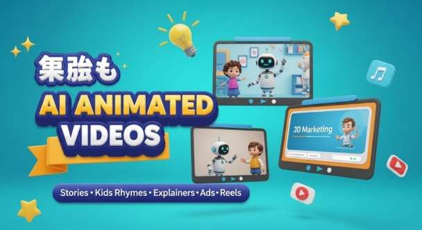 I will create 3d cartoon story Video for kids