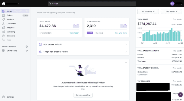 I will create a full shopify store