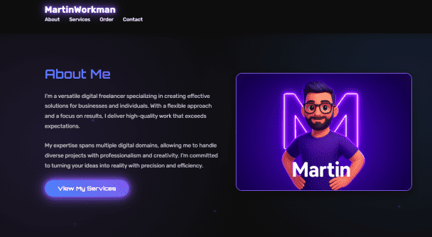 I will create a modern landing page or business website