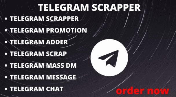 do telegram scrap, telegram scraper, telegram adder and telegram promotion