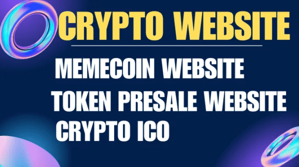 I will web3 dapp crypto website, ico token preasle, token solana, memecoin website