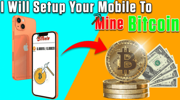I will setup your smartphone to mine bitcoin