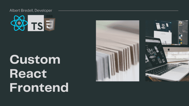 I will create a Custom Frontend using React, TailwindCSS and shadcn/ui