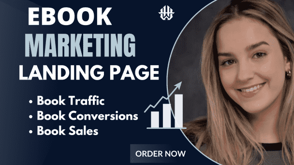 I will do ebook marketing sales funnel, ebook sales, landing page, ebook promotion