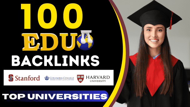 Give 100 EDU Backlinks Manually, From world top Universities
