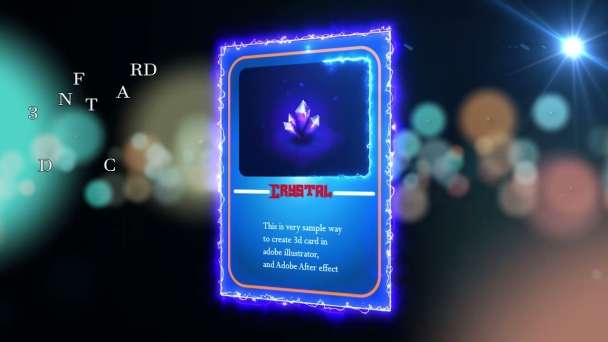 I will create animation nft trading card