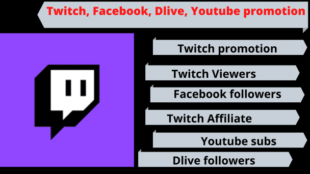 I will do organic twitch promotion