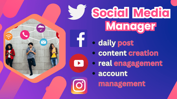 I will be your social media marketing manager tiktok instagram facebook marketing
