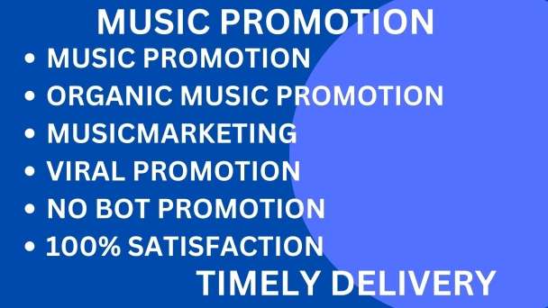 I will do organic music promotion christmas music promotion gospel music promotion