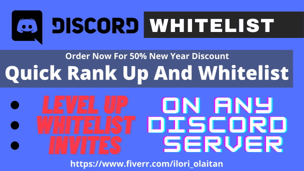 I will do discord whitelist, chat, leveling, discord invite