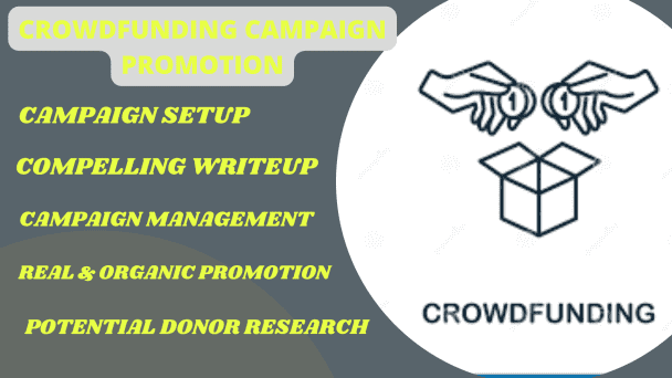 I will promote and set up your crowdfunding campaign