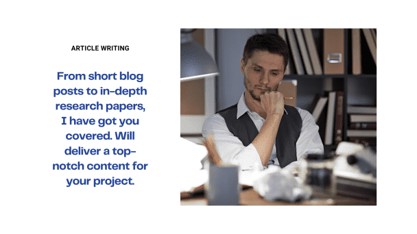 Unique Article Writing Services