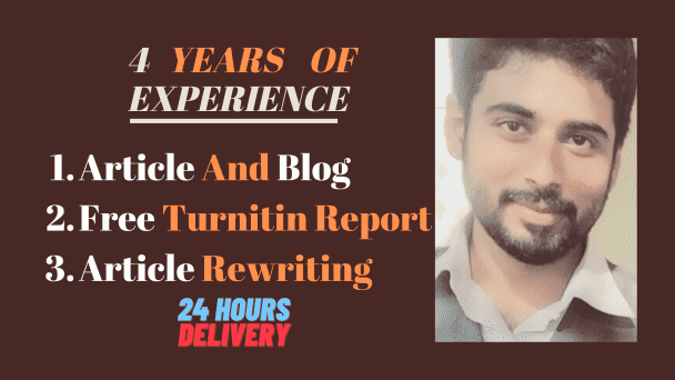 I will do article, blog, and website content writing Plagiarism Free