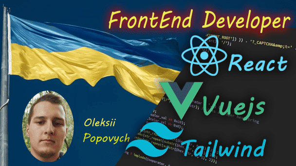 I will be your frontend developer using react, vue and tailwind