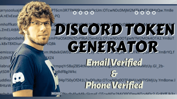 I will generate real and verified discord token, token generator, mass dm bot, proxies