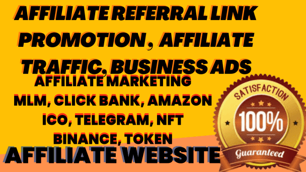 I will do crypto, token, nft, telegram, ico, binance, affiliate referral link promotion