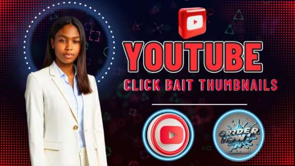 I will professionally Design Viral, Click-bait, attention-grabbing, Attractive Youtube Thumbnail
