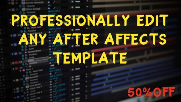 I will professionally edit any after affects