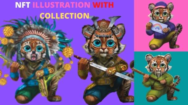 I will provide 2d, 3d nft art with 1k, 5k, 10k collection