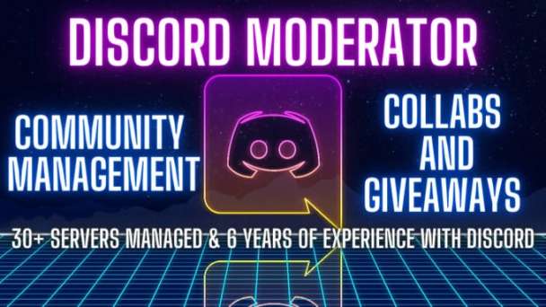 I will be your nft discord moderator, admin and manager