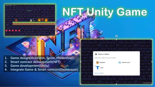 I'll provide NFT Unity Game(Web version) and Smart contract.