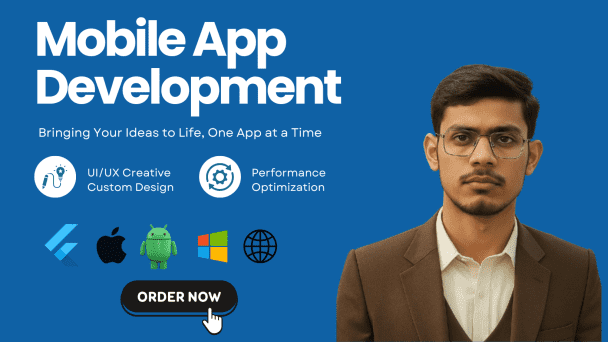 I will do flutter mobile app development for your amazing startups
