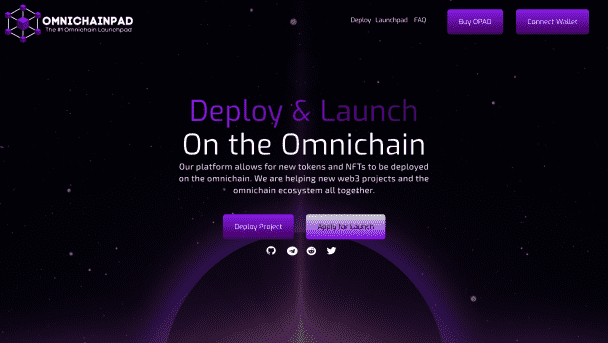 Launchpad platform for omnichain NFT and tokens deployment.