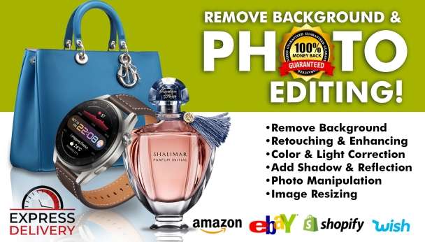 I will do Background removal and photo Editing