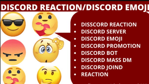 I will provide discord reaction,discord emoji,discord setup