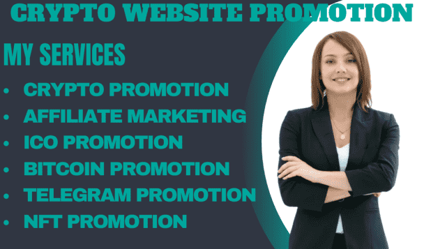 i will do affiliate marketing, crypto promotion telegram discord ico nft website