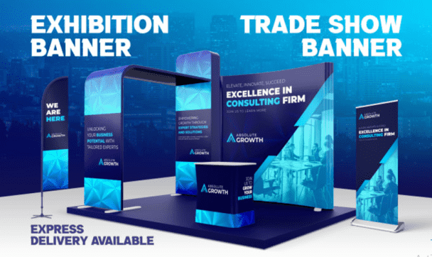 I will design trade show graphics, booth design, banner