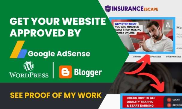 I Will Build An AdSense Ready WordPress/Blogger Website For You