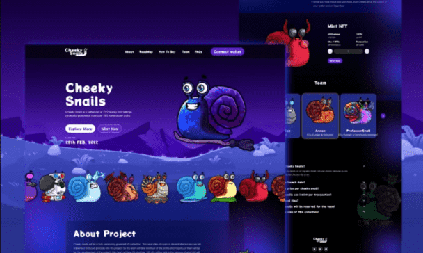 Do awesome UI UX Design For NFT Marketplace and nft website