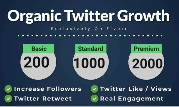 I will grow your twitter account organically and boost your followers
