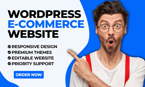 I will build responsive wordpress ecommerce website , business website or online store