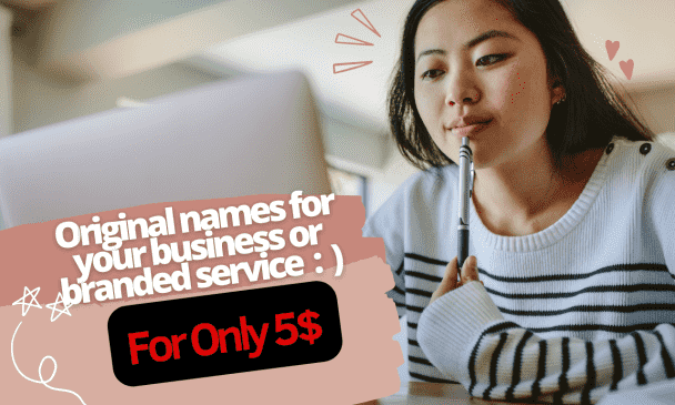 I will create top selling brand names, business names and company names