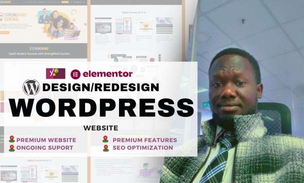 I will build wordpress website using elementor
