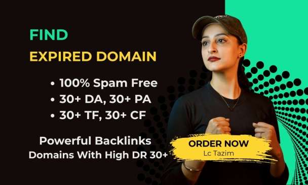 I will find the Best Expired Domain Name Research with a High DR of 30