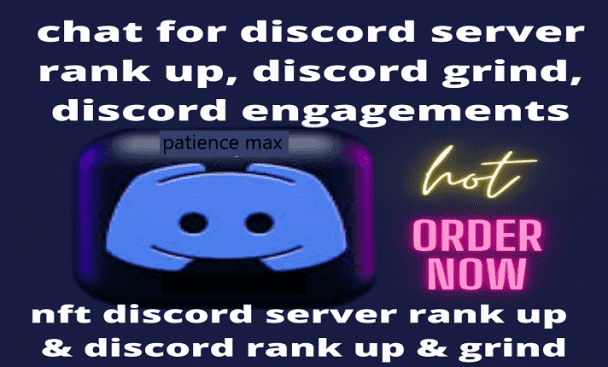 Rank up your discord server, nft server rank up