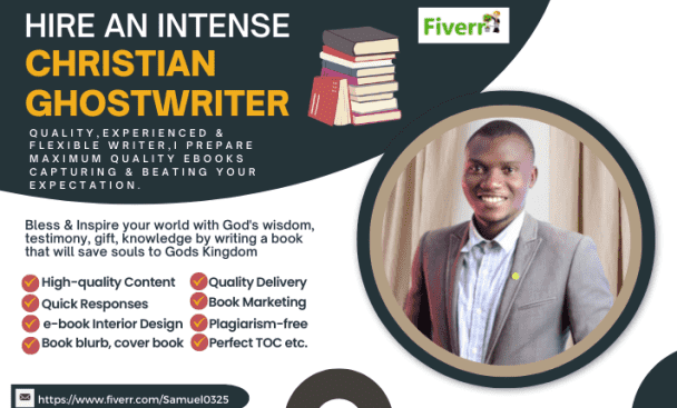 I will write your Christian book, Christian ebook, sermon as your Christian writer