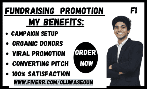 I will promote fundraising kickstarter indiegogo gofundme