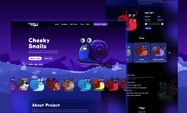 I will do awesome UI UX design for nft website