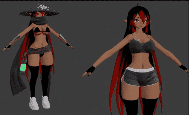 I will custom 3d model, vr chat avatar, vr character, vr avatar, vtuber avatar