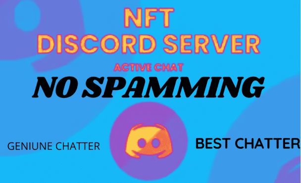 chat in an nft server of your choice to help you level up