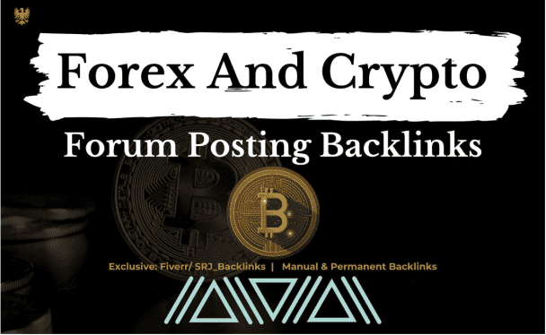 I'll do 10 crypto related forum backlinks