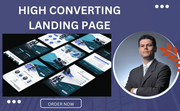 I will design high converting landing page